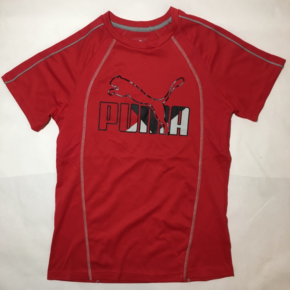 Puma Boys Size 14-16 Red Sport Shirt